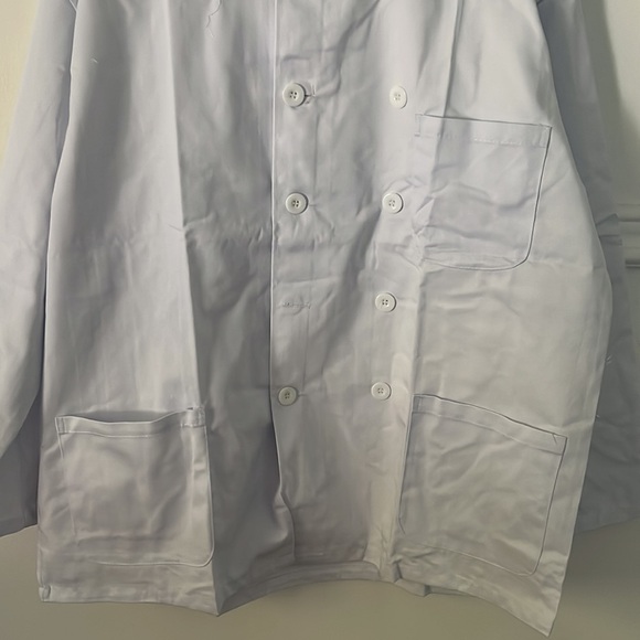 Chef Jacket White Brand New with Pockets Long Sleeve Kitchen Uniform Cooking - Picture 10 of 10